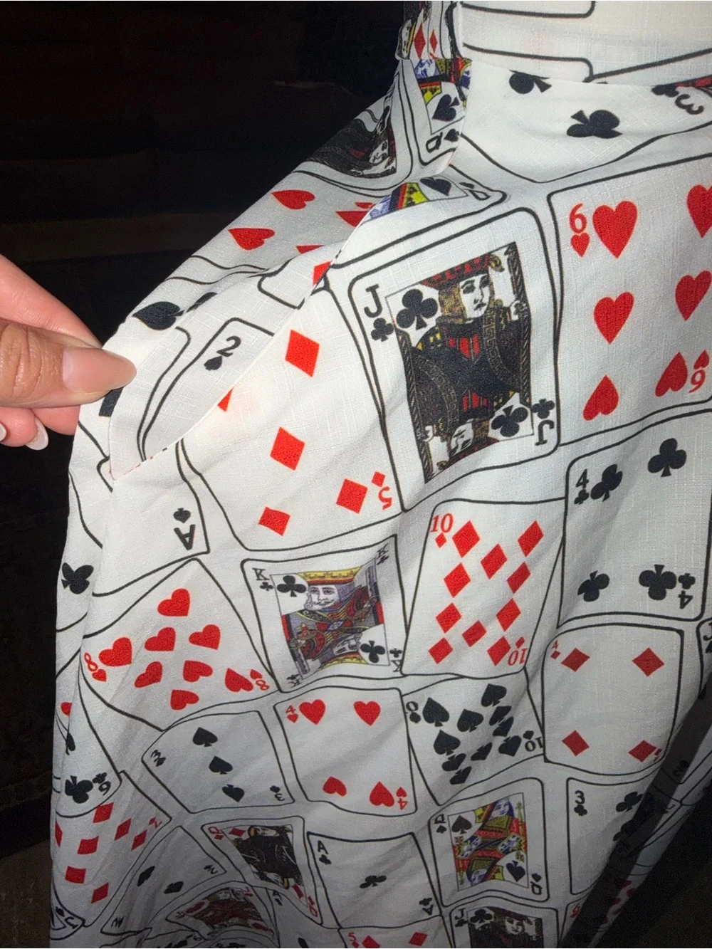 Unique Vintage Card Deck Print Retro NWT 50s era dress